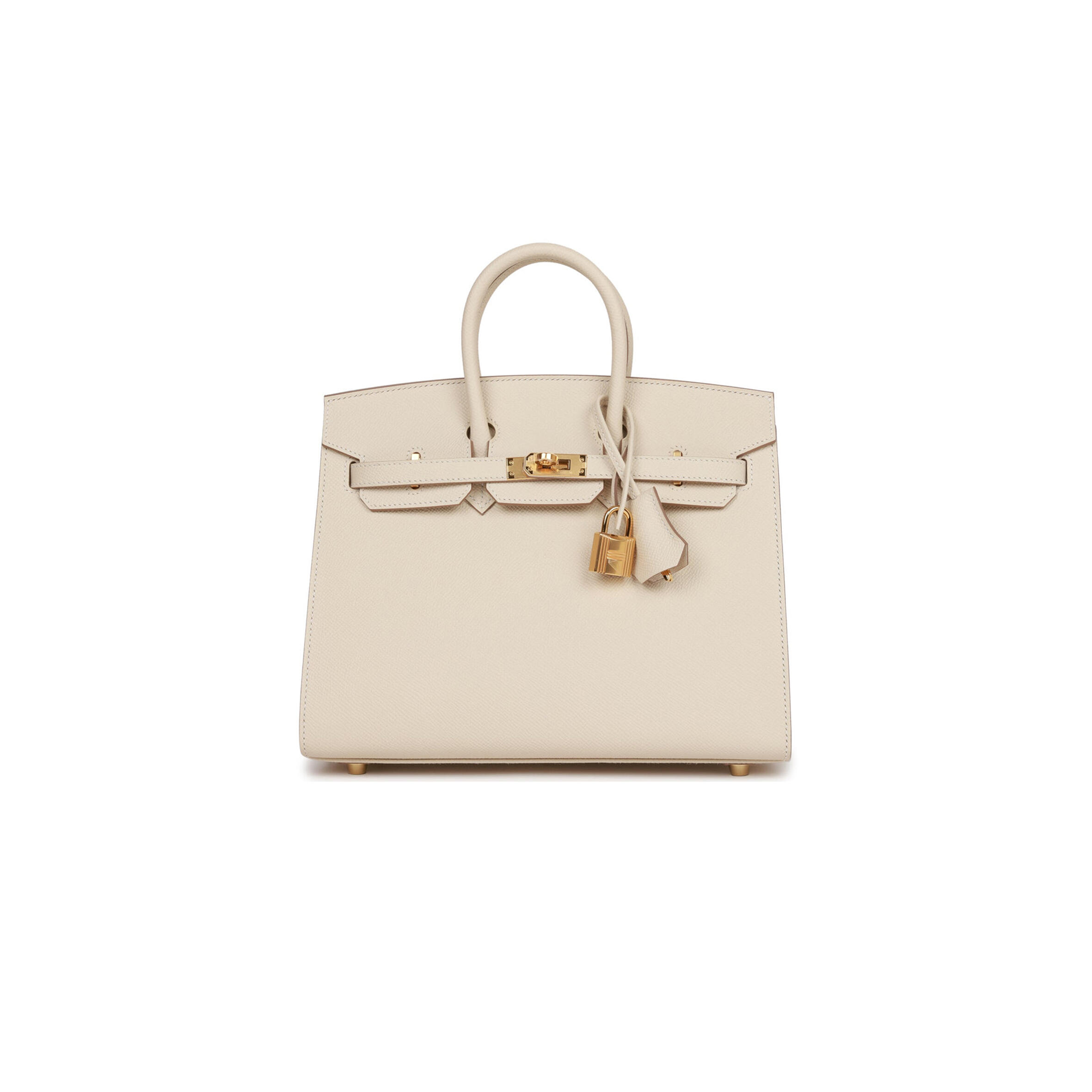 HERMES BIRKIN 25 SELLIER EPSOM GOLD HARDWARE (25*20*13cm)